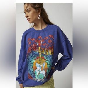 Beach boys graphic pullover sweatshirt